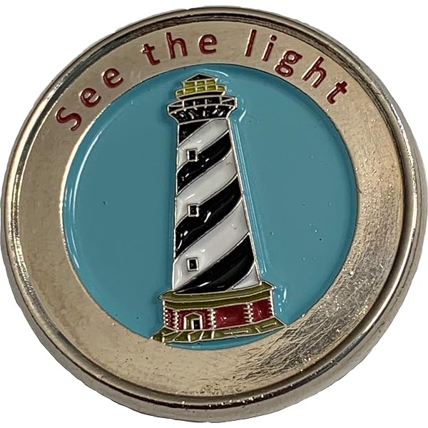 AA Lapel Pin - Purple Circle & Triangle Design, Gold Plated - View #6