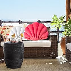 YRXRUS Seashell Pillow, Peach Pink Shell Shaped
