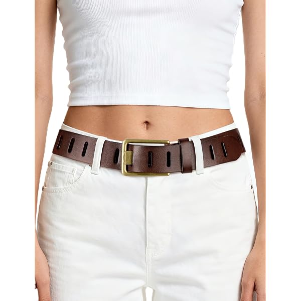 Skinny Leather Belt with Gold Bow Knot Buckle, Black, Dress  display picture 1