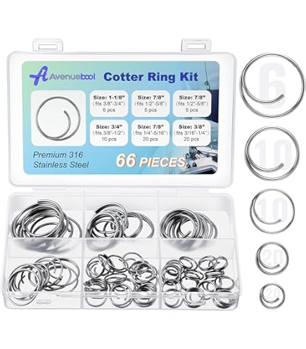 Amazon.com: Seachoice Stainless Steel Cotter Pin Kit, 66 Piece