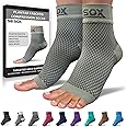 SB SOX Plantar Fasciitis Relief Socks - Night Splint & Foot Brace for Achilles Tendonitis, Heel Pain, and Arch Support – Foot Compression Sleeve for Recovery, Foot Swelling, and Fatigue (Gray, Medium)