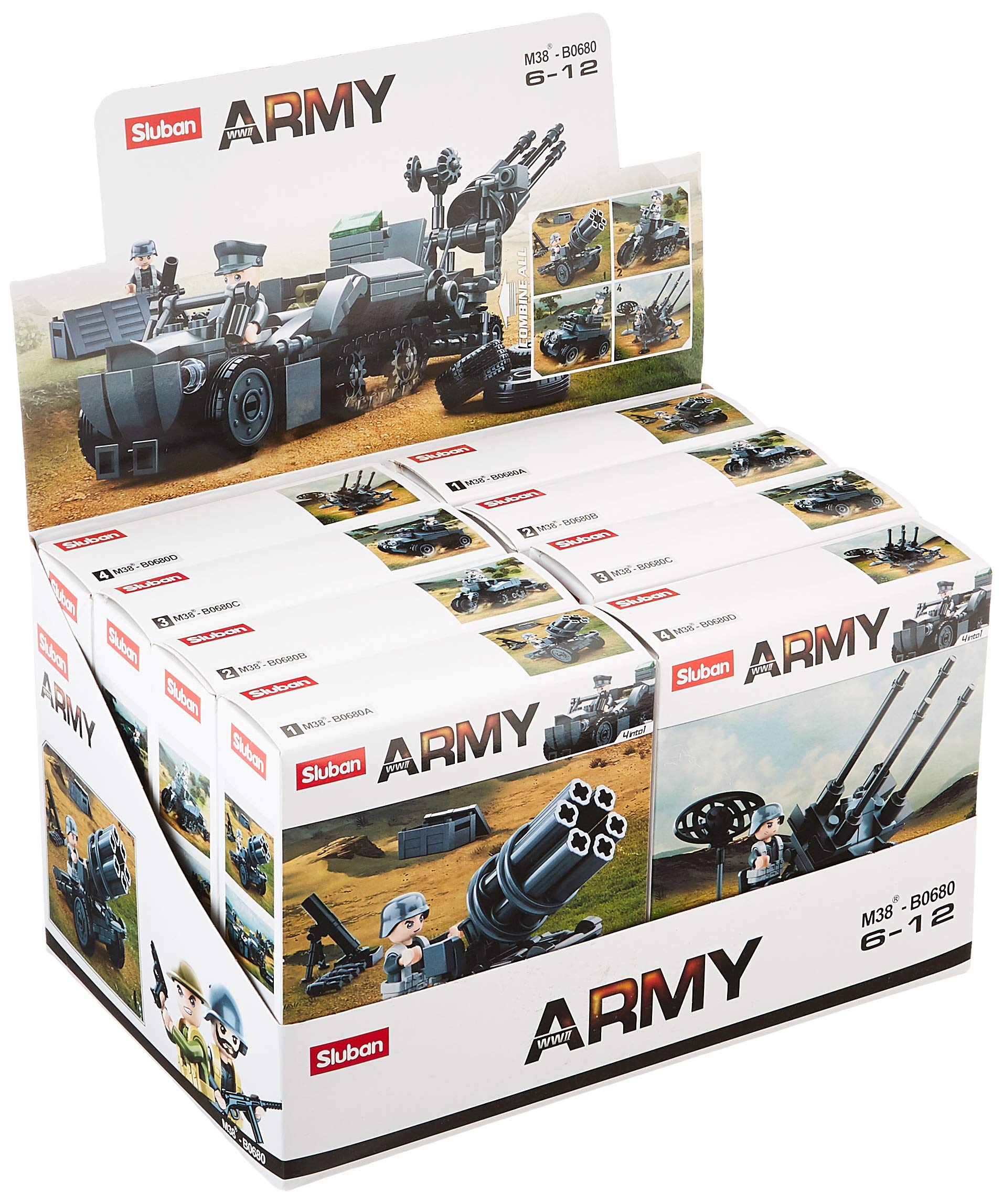 Sluban WWII- 4 into 1 - Display Box