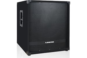 Sound Town METIS Series 2400 Watts 18" Powered Subwoofer with Class-D Amplifier, 4-inch Voice Coil, High-Pass Filter (METIS-18PWG)