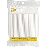 Wilton 4-Inch White Lollipop Sticks, Cake Pop Sticks, 150-Count