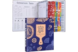 XRUNMIX Recipe Binder 3-Ring, Letter Size 8.5 x 11'' Recipe Book to Write in Your Own Recipes, Full Page Recipe Binder with Plastic Sleeves, Blank Recipe Cards and Dividers