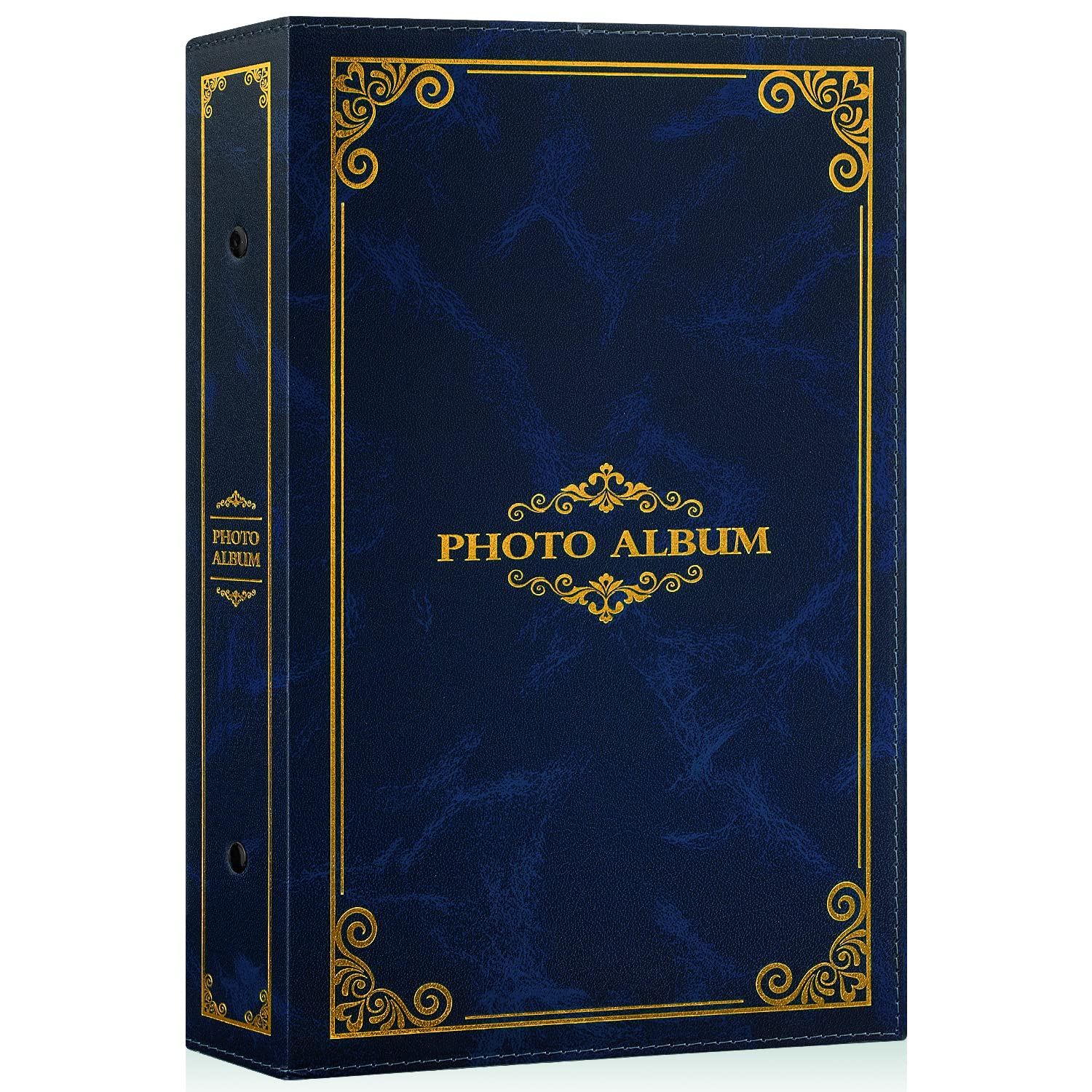 Lanpn Photo Album 6x4 Slip in, Traditional Classic 300 Pockets Photo Albums Holds Landscape Only 10x15cm Picture Blue