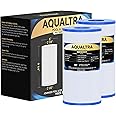AQUALTRA Spa Filter Compatible with PRB35-IN, C-4335, FC-2385, Dynamic Series 03FIL1300, Waterway 35, Guardian 409-219, 5" x 9 1/4" Drop in Hot Tub Filter 2 Pack (White)