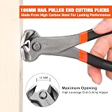 ValueMax 3 Piece End Cutting Pliers and Nail Pullers Set 185 mm view 3