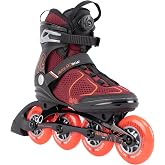 K2 Alexis 90 BOA Womens Inline Skates - Burgandy/Orange