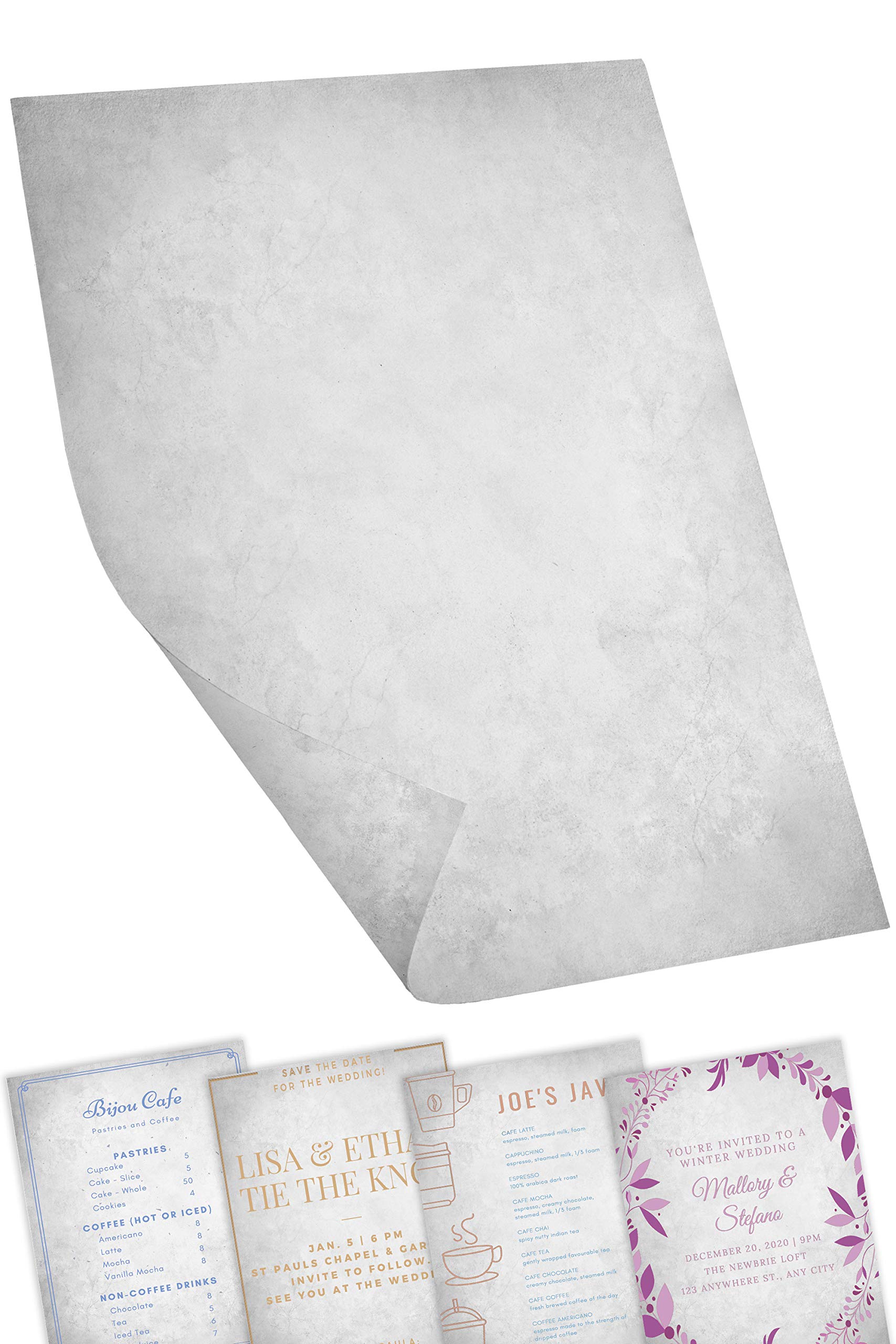 Titus Vintage Certificate Paper, Similar to Parchment Paper, Decorative for Craft, Letter Writing - 60 Sheets, A4, Double Sided, Printer Friendly, 100 GSM - Astra Print