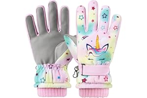 WAWSAM Kids Ski Gloves Waterproof Winter Snow Snowboarding Gloves Non Slip Windproof Sport Mittens for Boys Girls Youth Sledding Riding Driving Hiking
