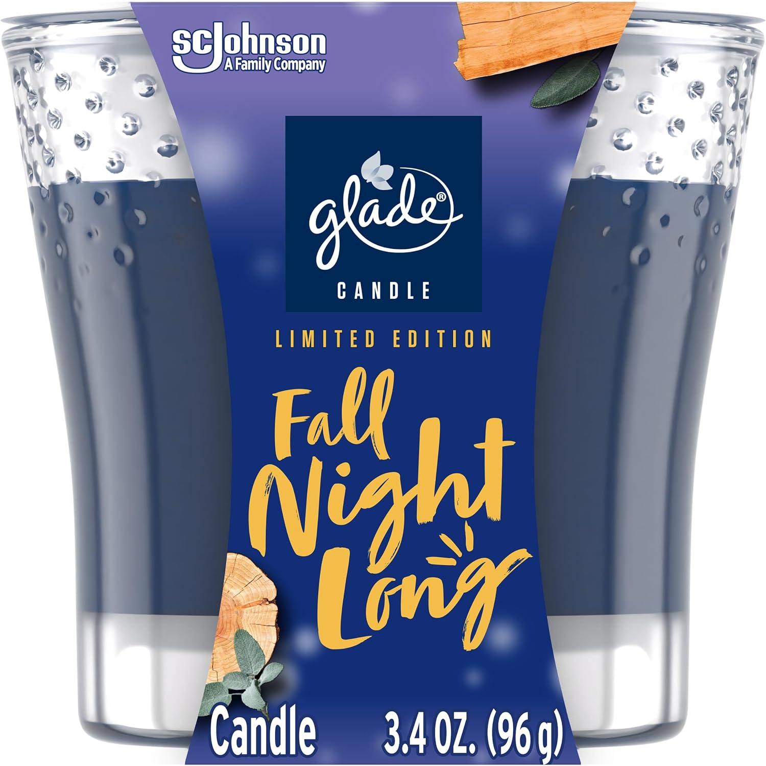 Candles & Holders - Glade Candle Jar, Air Freshener, Fall Night Long, 3.4 oz
