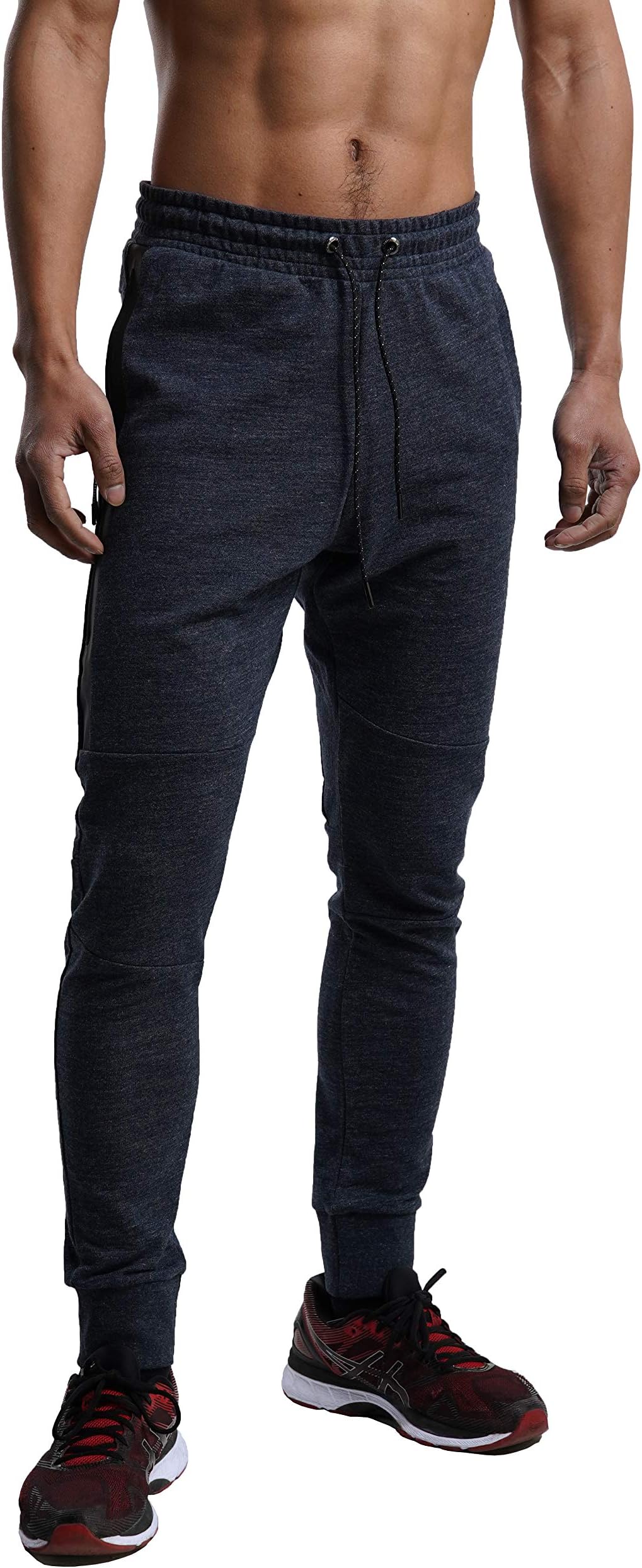 Men's Jogger Pants Sweatpants Casual Athletic Trousers Cotton Terry for Gym Running
