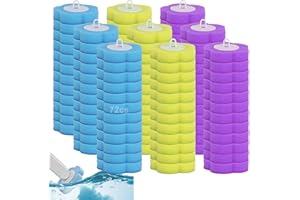 Disposable Toilet Brush, Toilet Bowl Cleaner Brush with 54 Refills,Disposable Toilet Cleaning System with Holder for Bathroom