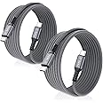 Basesailor iPhone 16 15 Pro Max Charger Cable,USB C to USB C 100W Cable 10ft/2Pack,Power Delivery Fast Charging Type C PD for Apple MacBook,iPad Air 4 5 Mini 6,Samsung Galaxy AI S24 S23 S22 Plus Ultra