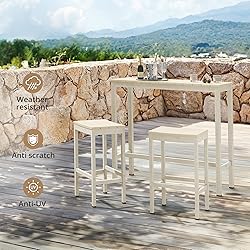 Cozyman Outdoor Bar Height Table and Chairs Set, 3