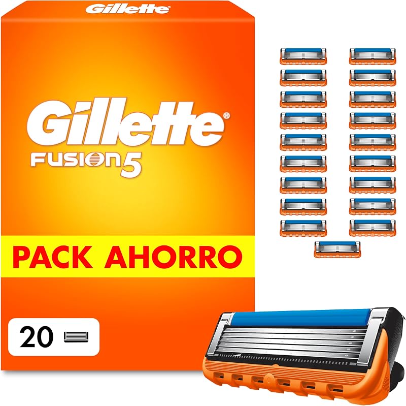 Fusion5 Cuchillas de Afeitar Hombre, Pack de 20