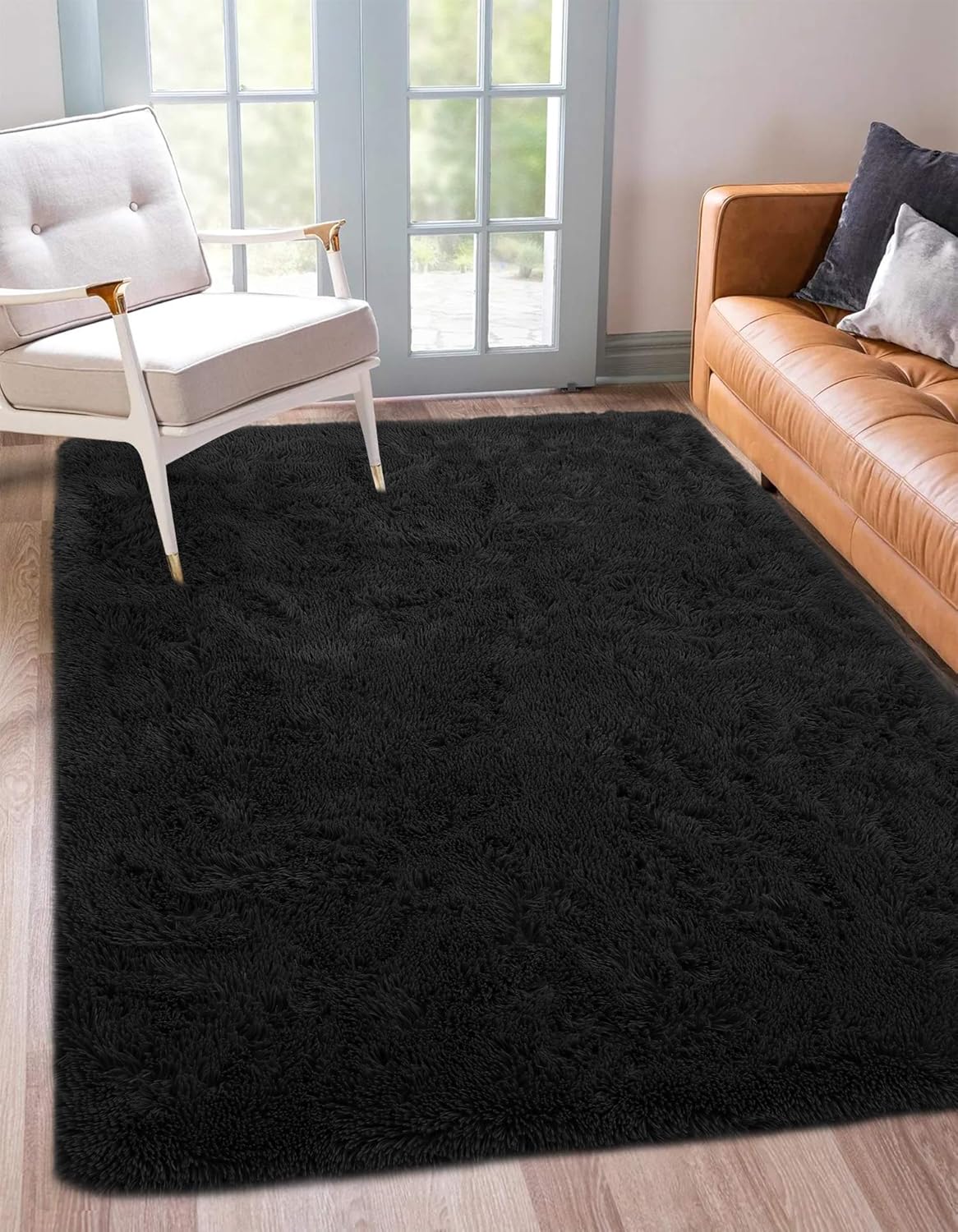 Grey Soft Modern Indoor Shaggy Area Rug For Bedroom Livingroom Dorm Kids Room Home Decorative Non Slip Plush Fluffy Furry Fur Rugs Comfy Nursery Accent Floor Carpet 2x3 Feet Home Kitchen Evertribehq