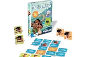 Wonder Forge Disney Moana Matching Game - Fun and Educational Memory Game for Boys and Girls Ages 3-5 - Featuring Moana and Maui - Toddler Learning Activity