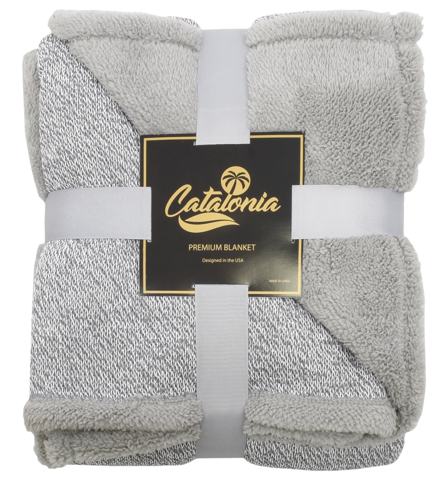 Fleece Blanket,Premium Reversible Super Soft Couch Knit Sherpa Throws All Season Gift Blanket 50\