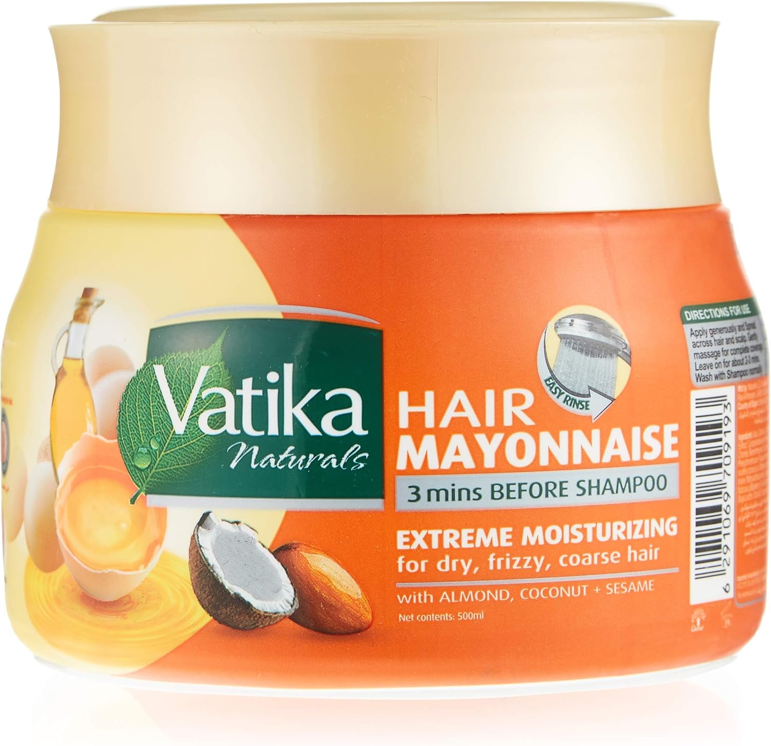 Dabur Vatika Hair Mayonnaise Extreme Moisturizing, 500 ml Buy Online