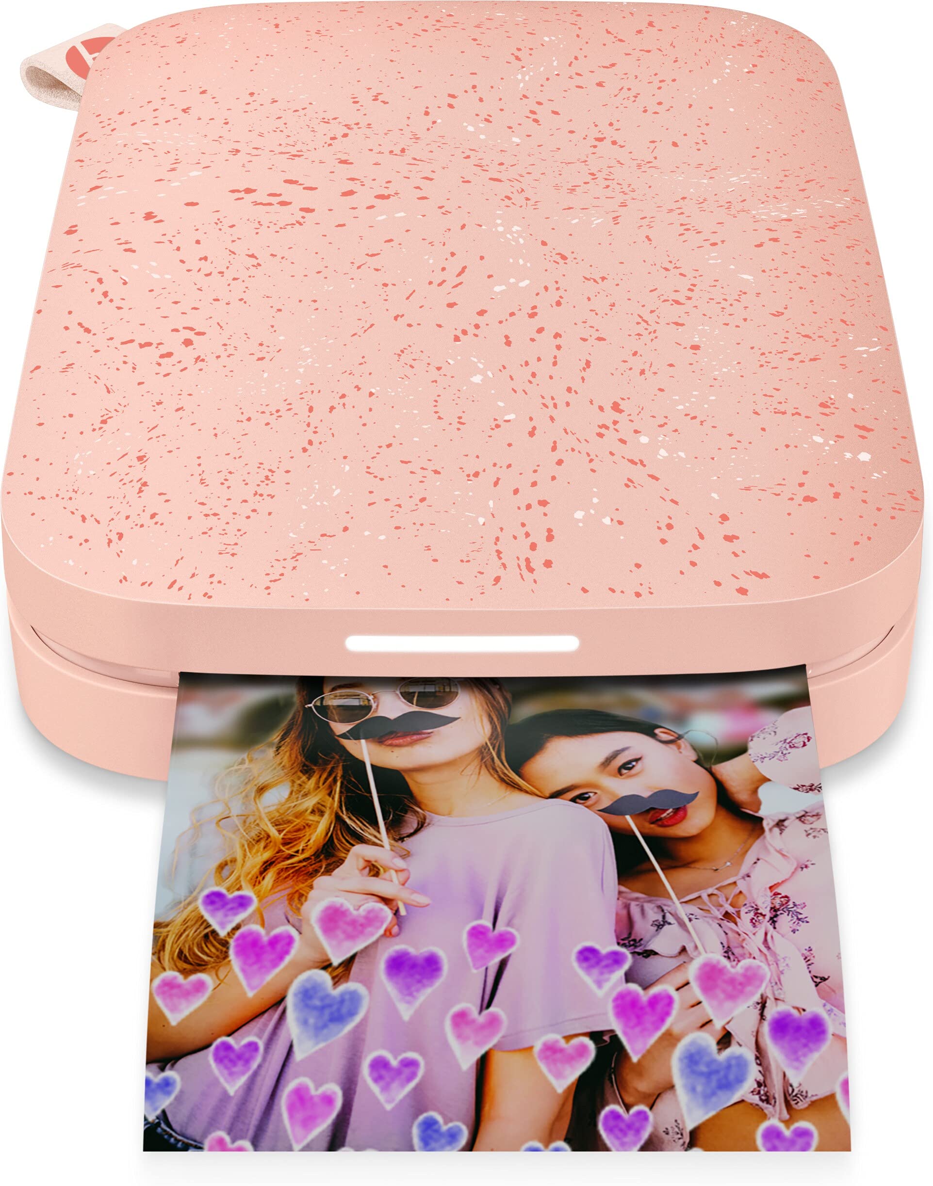 HP Sprocket Portable Photo Printer (Blush Pink) Instantly Prints ZINK 2x3" Sticky-Backed Photos from your iOS & Android Device