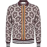 OXKNIT Men's Casual 1960s Mod Style Retro Sweater Knitted Long Sleeve Cotton Vintage Cardigan