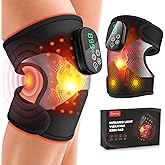 Lanieney Knee Massager with Heat and Red Light Therapy, Knee Brace with Vibration, 5000mah Wireless Cordless,660nm & 850nm Red Light Therapy Adjustable Knee Wrap for Knee/Elbow/Shoulder Pain Relief