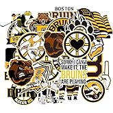 26 PCS Boston American Hockey Bruins Stickers for Water Bottle, Laptop, Bicycle, Computer, Motorcycle, Travel Case, Car Decal Decoration Sticker
