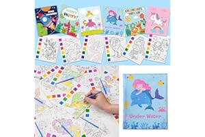 Rotu Water Coloring Books for Kids Party Favors for Kids 4-8, 30 Pack Birthday Gifts Classroom Prizes Goodie Bags Stuffers Bulk Art Craft Supplies, 210Pcs