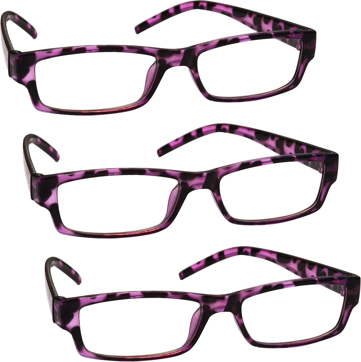 The Reading Glasses Company Purple Tortoiseshell Readers Value 3 Pack