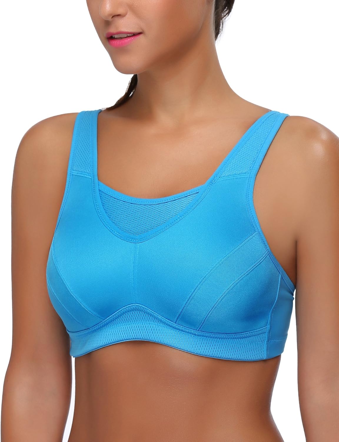 Wingslove Womens Full Coverage High Impact Wirefree Workout Non Padded