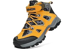 Littleplum Kids Snow Hiking Boots Antiskids Waterproof Booties Outdoor Shoes for Boys Girls