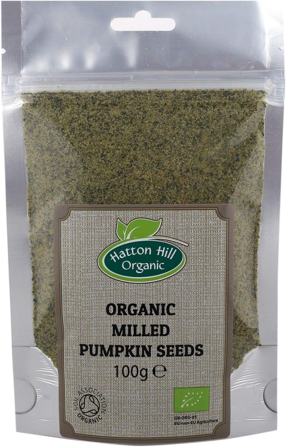 Organic Milled Pumpkin Seeds 100g by Hatton Hill Organic Free UK Delivery Amazon.co.uk Grocery