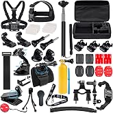 Suptig Accessories Kit Compatible for Gopro Mission Gopro Hero 13/Hero12/11/10/9/8/7/6/5/4/3/2/Session gopro Max2 Gopro Fusion DJI Action 6/5pro/5/4/3, Insta360 X5/X4, AKASO Action Camera Accessories