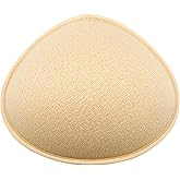 OMMITO Latex Breast Forms Triangle Mastectomy Breast Prosthesis Breathable Mastectomy Bra Insert Pads (1 Piece)