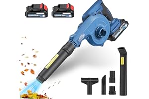 AUXTUR Cordless Leaf Blower with Battery and Charger,22V Lightweight and Efficient Battery Powered Blower,150CFM Portable and Compact Yard Blower,Rechargeable Motor Versatile Electric Blower