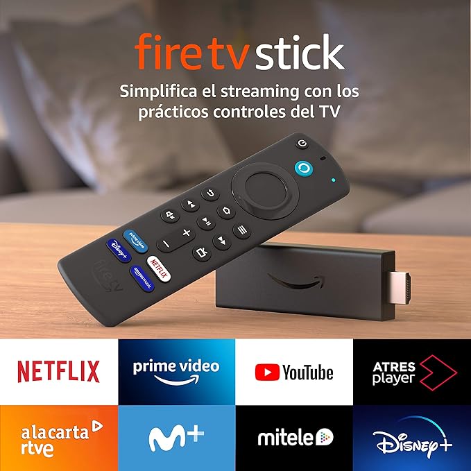 Fire TV Stick con mando por voz Alexa (incluye controles del TV