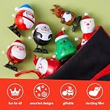 THE TWIDDLERS 8 Christmas Wind Up Toys Assorted Xmas Designs Snowman Santa view 3