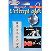 Bead Buddy 8 Piece Magical Crimploks Silver - Clasps for Jewelry Making - Jewelry Clasps and Closures - Silver