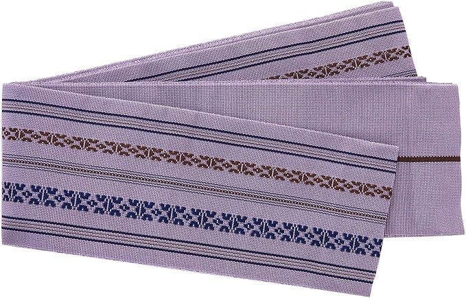 Amazon 角帯 男物 メンズ 帯 献上柄 帯の結び方説明書付き 日本製 紫 帯 通販
