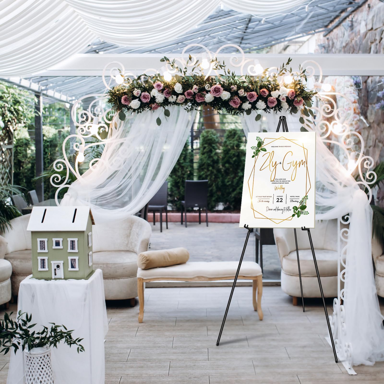 PUJIANG Easel Stand for Signs,63