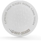 MHW-3BOMBER 54mm Puck Screen - 0.8mm Espresso Puck Screen - Metal Reusable Coffee Filter for Breville Sage 54mm Portafilter Basket - Double-layer Espresso Screen FG5591M-OS