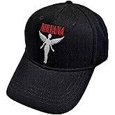 Rock Off officially licensed products Men's Nirvana Angelic Baseball Cap Black