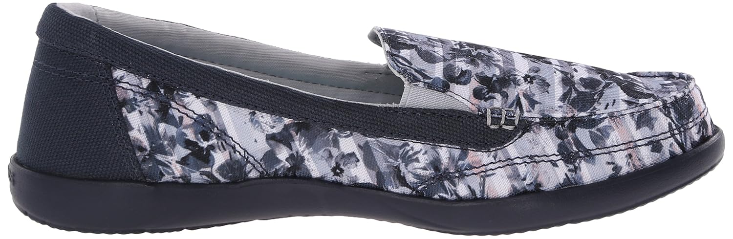 crocs women's walu ii striped flora loafers