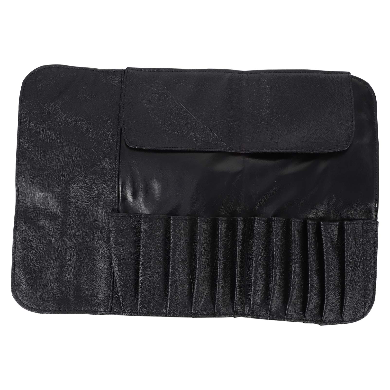FRCOLOR Makeup Brush Rolling Case Pouch Holder Cosmetic Bag Organizer Leather Makeup Brush Roll Up Case Holder for Travel,Painter