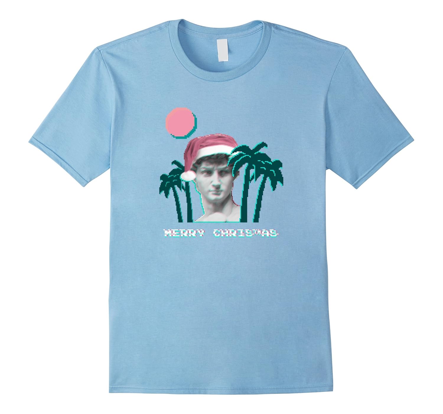 Retro Vaporwave christmas t-shirt-ANZ