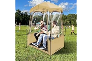 Baobrava MioTsukus Sports Pod, Instant Weather Proof Clear Bubble Tent, Thick PVC, Scratch-Resistant, Pop Up Tent for Soccer, Football Games, Outdoor Events