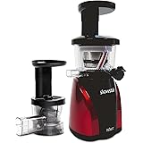 Tribest SW-2000-B Slowstar Vertical Slow Cold Press Juicer and Mincer, Red/Black