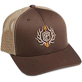 Born Primitive Unisex Outdoor Trucker Hat | Breathable Baseball Cap with Curved Bill &amp; Plastic Snap Closure for Men &amp; Women, Black